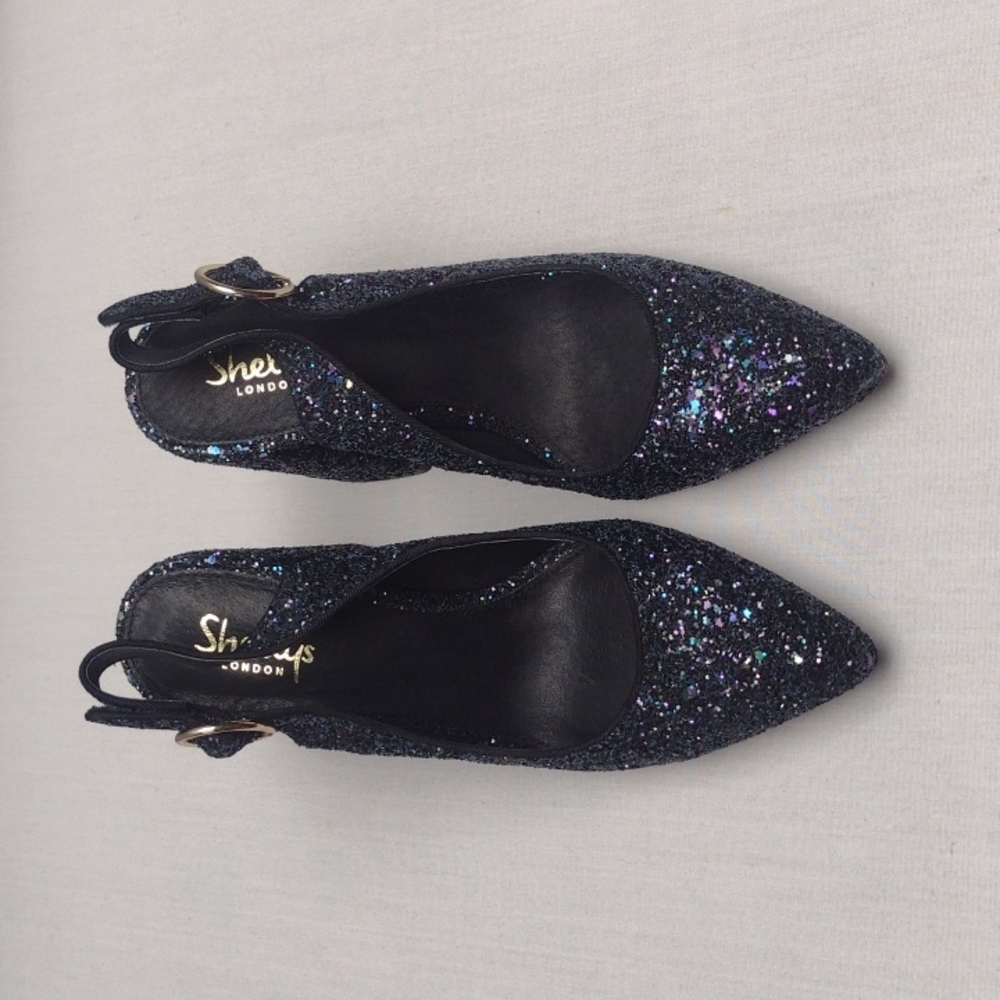Shelly's London sparkle heel shoe